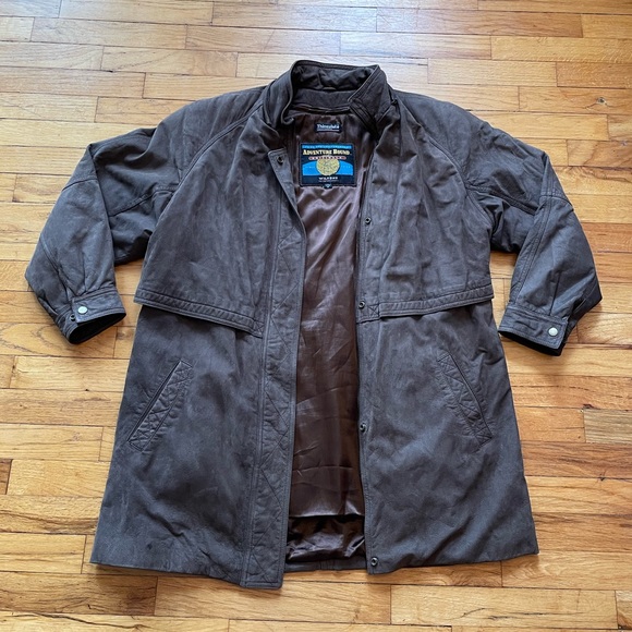 Wilsons Leather Other - Vintage Mens Leather Wilsons Adventure Bound Jacket / Coat 90s Medium brown
